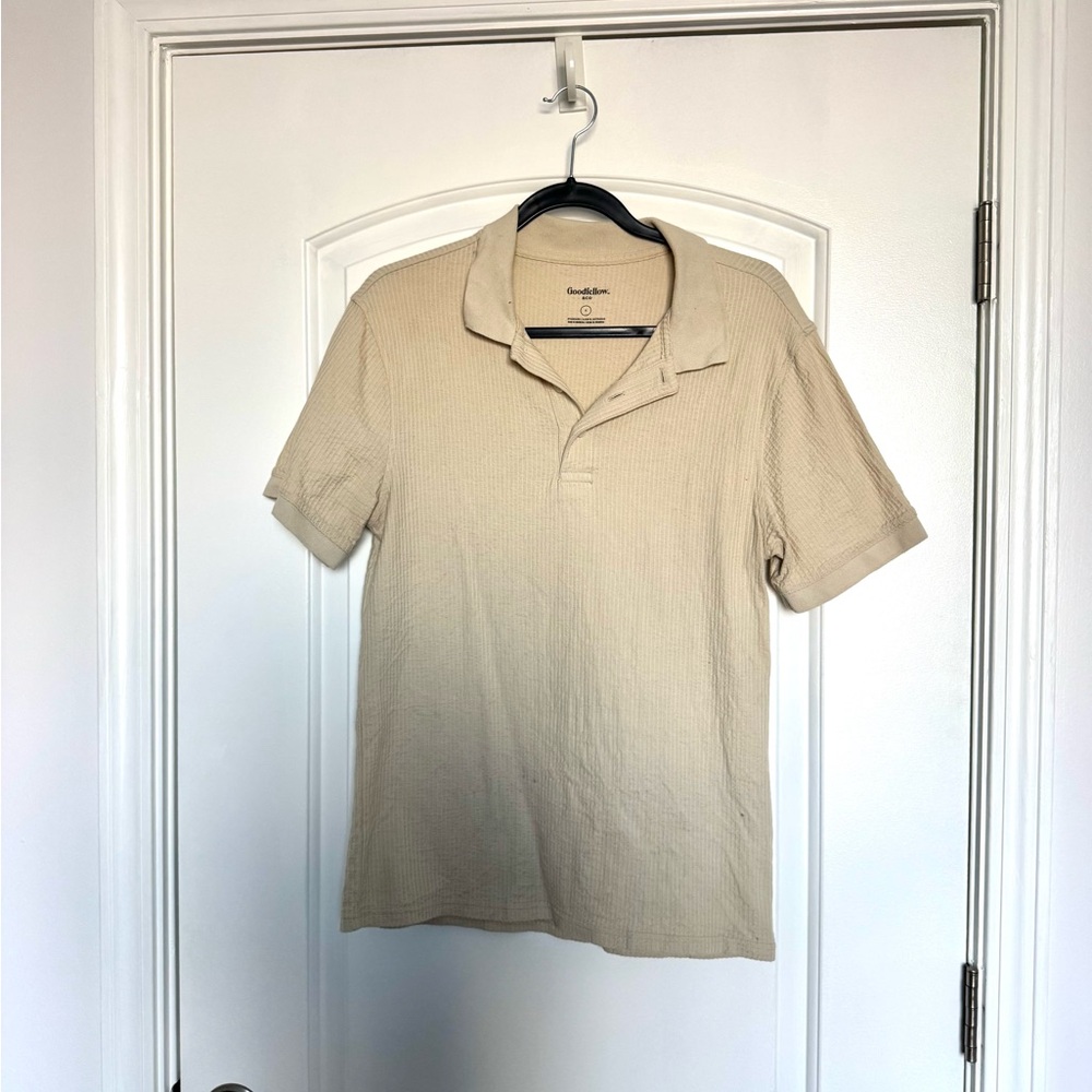 Goodfellow & Co Light Tan Polo Shirt